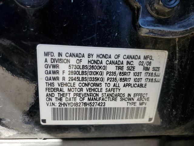 Photo 12 VIN: 2HNYD18276H527423 - ACURA MDX 