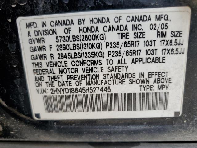 Photo 12 VIN: 2HNYD18645H527445 - ACURA MDX TOURIN 