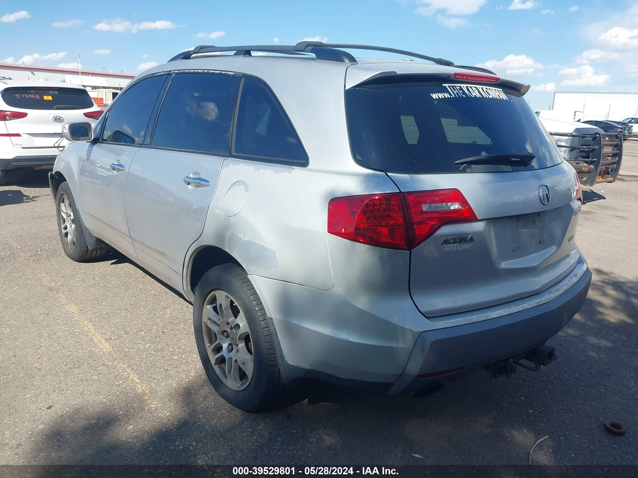 Photo 2 VIN: 2HNYD282X7H503835 - ACURA MDX 