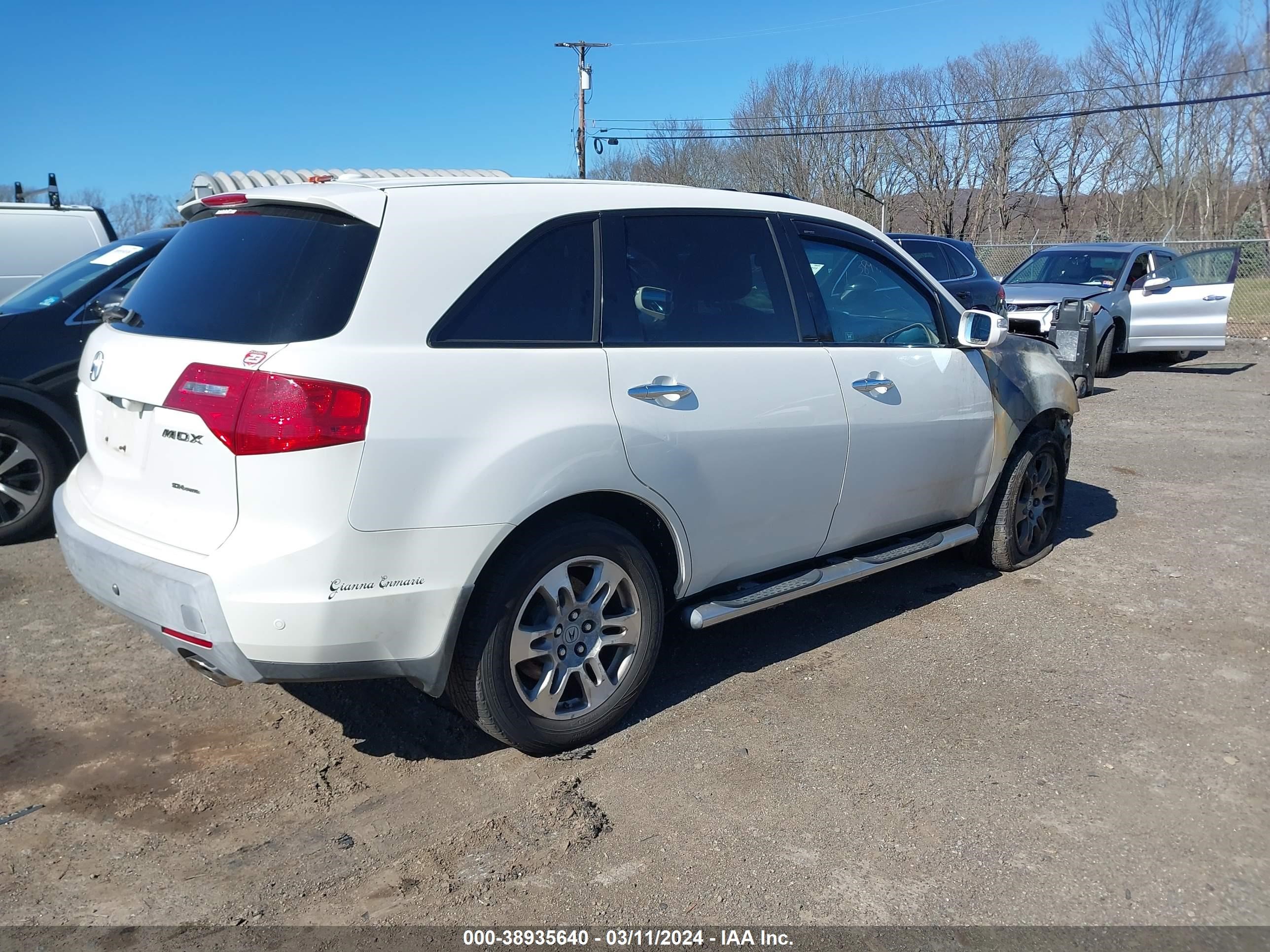 Photo 3 VIN: 2HNYD28377H520309 - ACURA MDX 