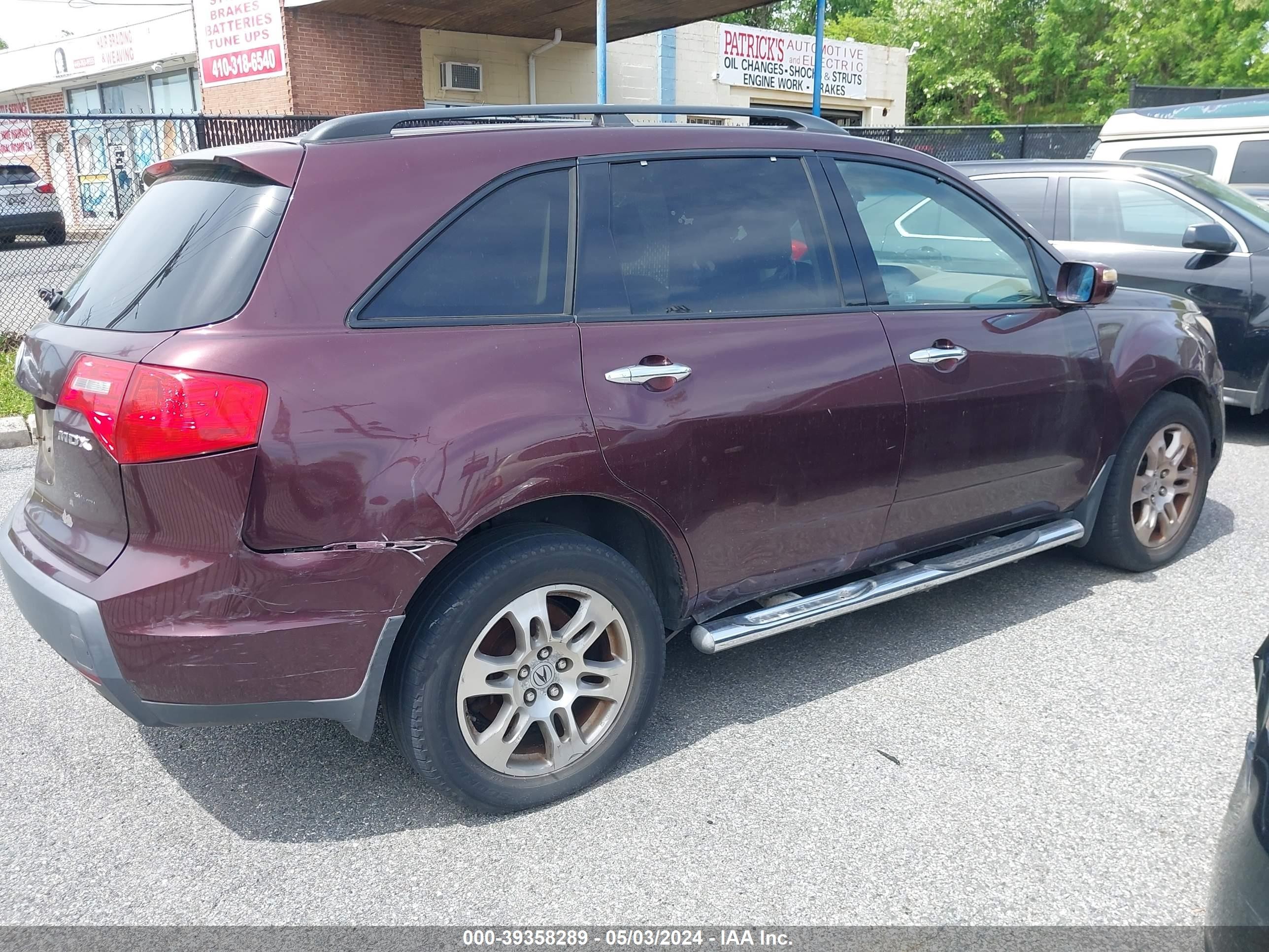 Photo 3 VIN: 2HNYD28459H507652 - ACURA MDX 