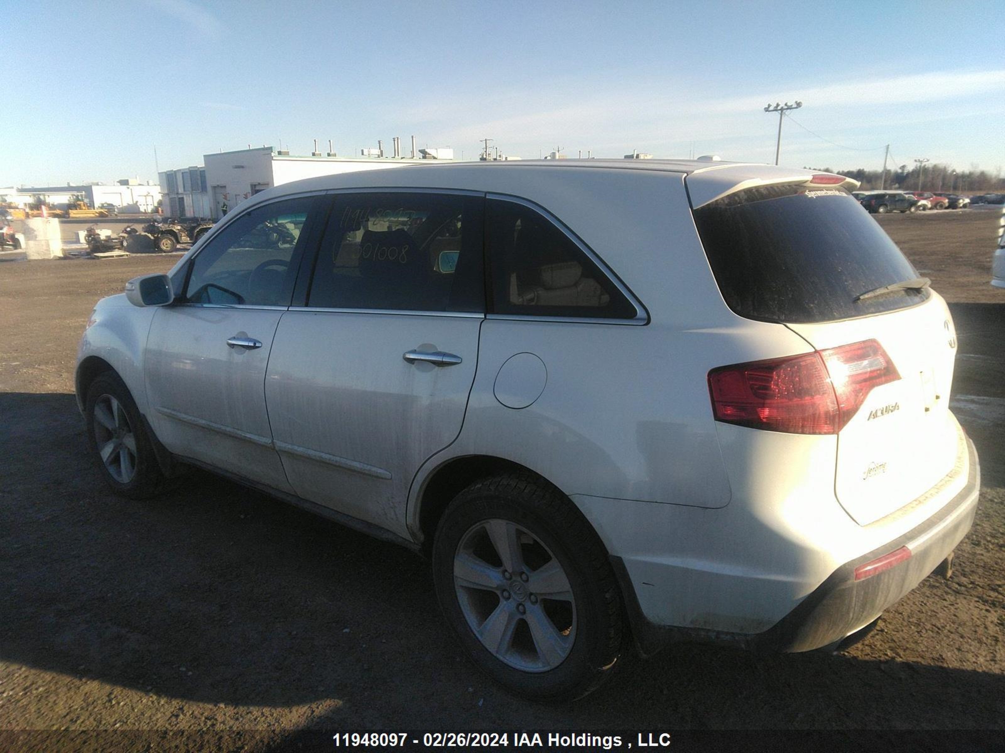 Photo 2 VIN: 2HNYD2H62BH001008 - ACURA MDX 