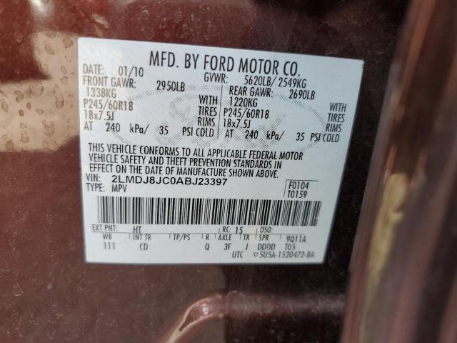 Photo 11 VIN: 2LMDJ8JC0ABJ23397 - LINCOLN MKX 