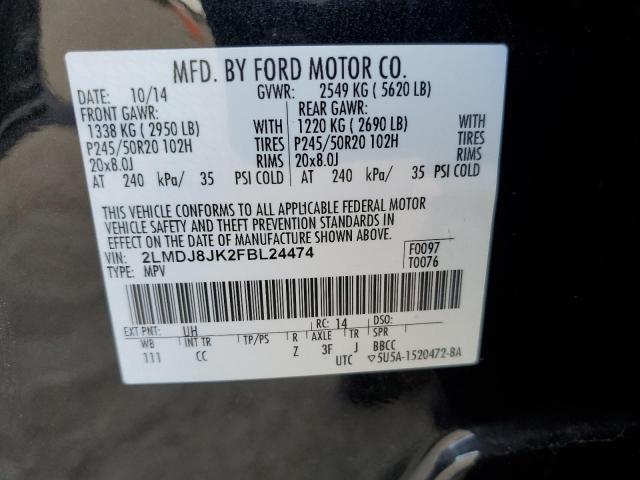 Photo 12 VIN: 2LMDJ8JK2FBL24474 - LINCOLN MKX 