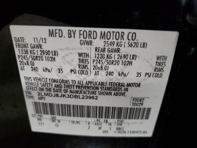 Photo 12 VIN: 2LMDJ8JK3DBL23962 - LINCOLN MKX 