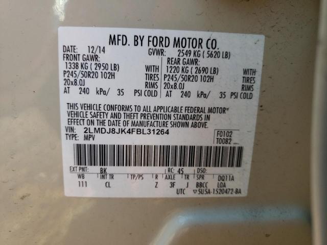 Photo 12 VIN: 2LMDJ8JK4FBL31264 - LINCOLN MKX 