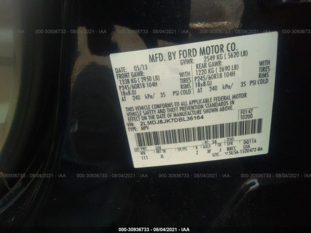 Photo 8 VIN: 2LMDJ8JK7DBL36164 - LINCOLN MKX 