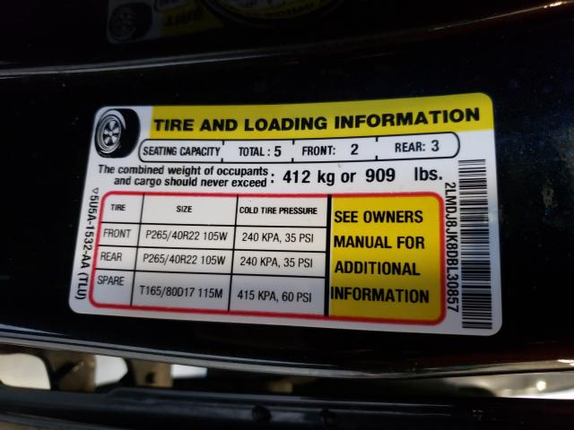 Photo 9 VIN: 2LMDJ8JK8DBL30857 - LINCOLN MKX 