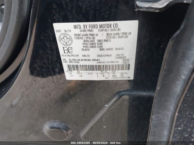 Photo 8 VIN: 2LMDJ8JK9EBL18041 - LINCOLN MKX 