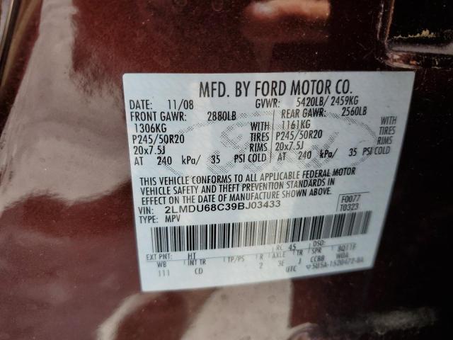 Photo 12 VIN: 2LMDU68C39BJ03433 - LINCOLN MKX 