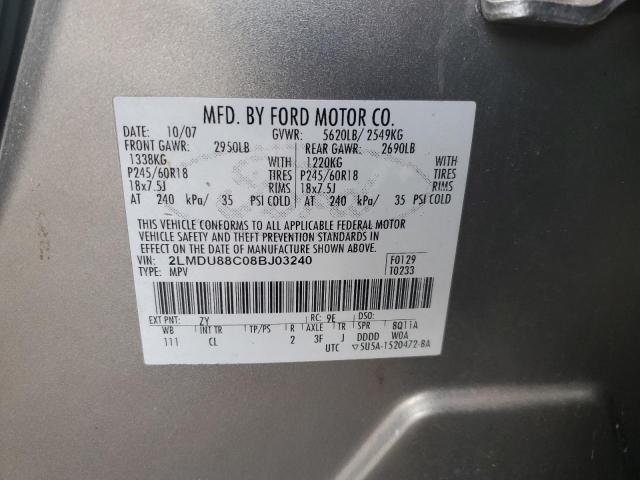 Photo 13 VIN: 2LMDU88C08BJ03240 - LINCOLN MKX 