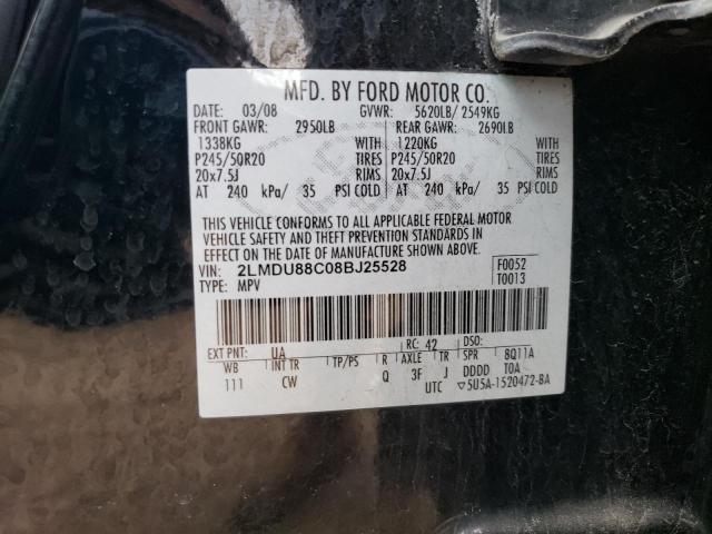 Photo 12 VIN: 2LMDU88C08BJ25528 - LINCOLN MKX 