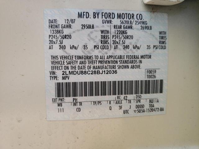 Photo 11 VIN: 2LMDU88C28BJ12036 - LINCOLN MKX 