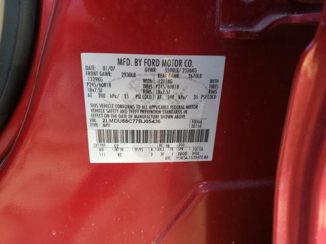 Photo 9 VIN: 2LMDU88C77BJ05436 - LINCOLN MKX 