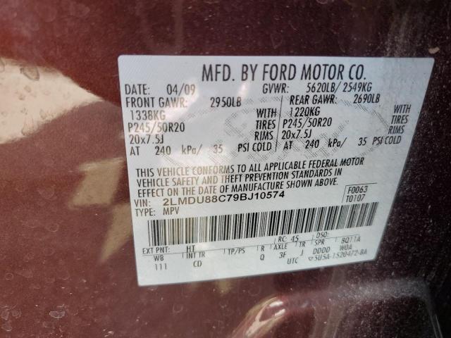 Photo 13 VIN: 2LMDU88C79BJ10574 - LINCOLN MKX 