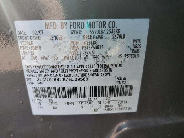 Photo 12 VIN: 2LMDU88C87BJ09589 - LINCOLN MKX 