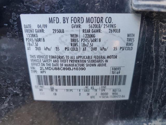 Photo 12 VIN: 2LMDU88C89BJ10390 - LINCOLN MKX 