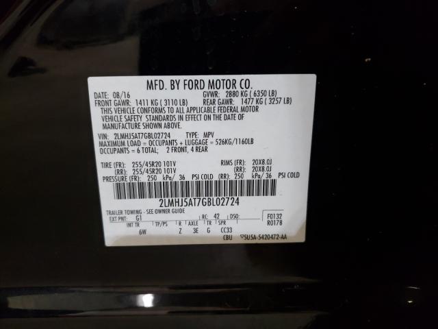 Photo 9 VIN: 2LMHJ5AT7GBL02724 - LINCOLN MKT 