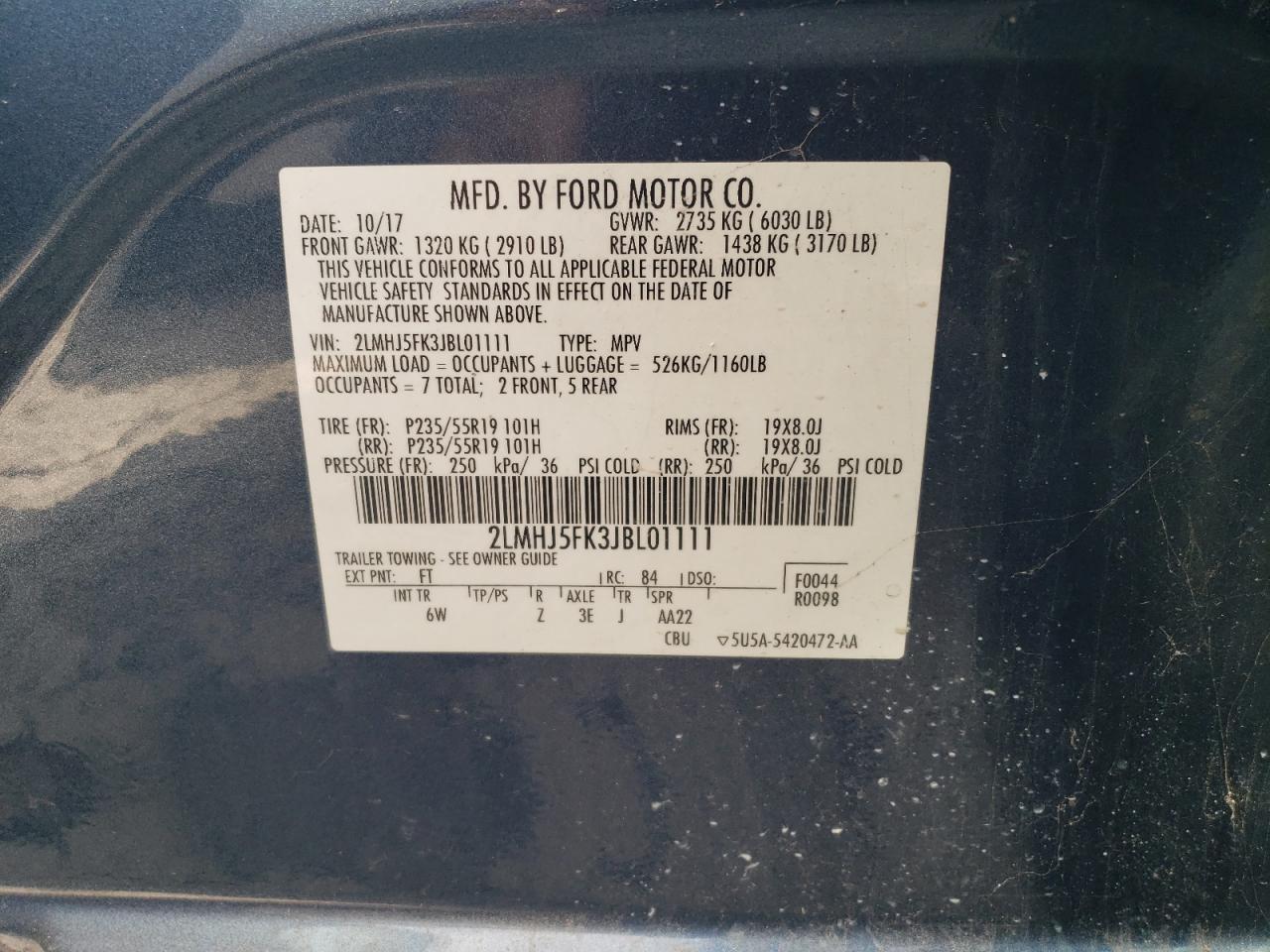 Photo 14 VIN: 2LMHJ5FK3JBL01111 - LINCOLN MKT 