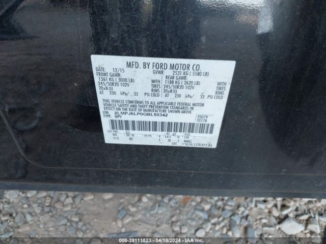 Photo 8 VIN: 2LMPJ6LP0GBL50342 - LINCOLN MKX 