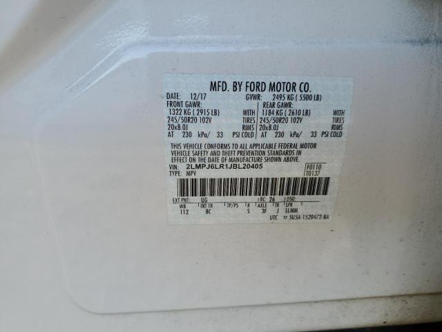 Photo 12 VIN: 2LMPJ6LR1JBL20405 - LINCOLN MKX 