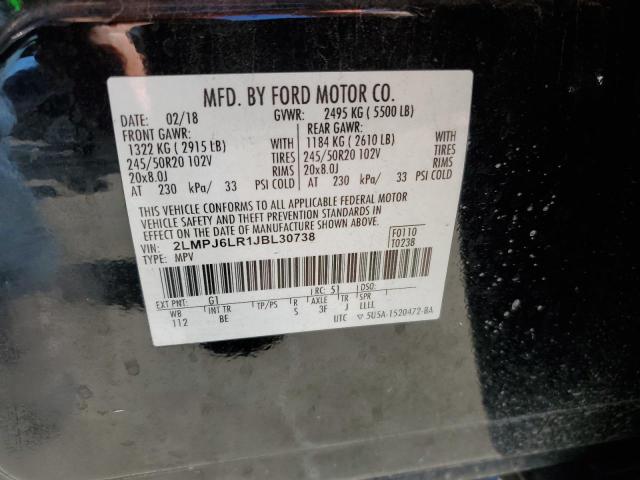 Photo 12 VIN: 2LMPJ6LR1JBL30738 - LINCOLN MKX RESERV 