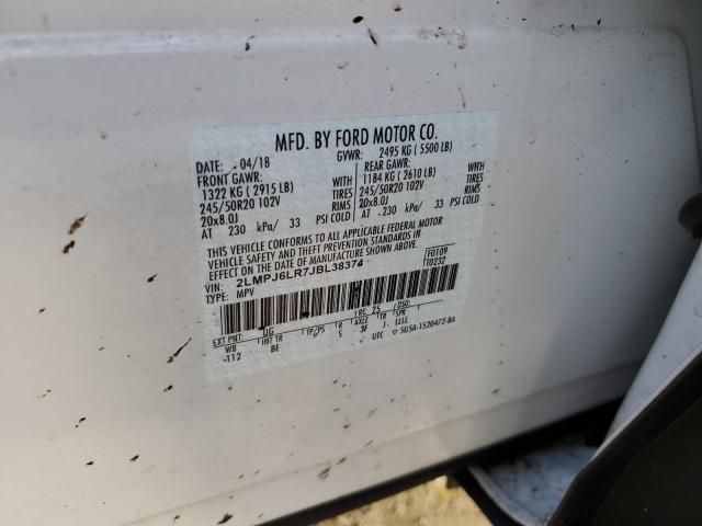 Photo 9 VIN: 2LMPJ6LR7JBL38374 - LINCOLN MKX RESERV 