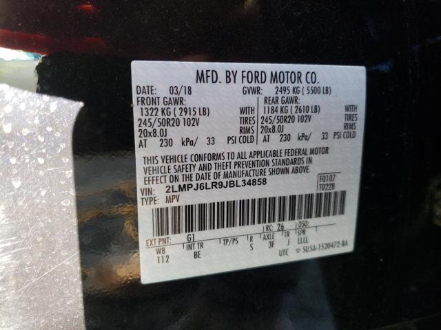 Photo 9 VIN: 2LMPJ6LR9JBL34858 - LINCOLN MKX 