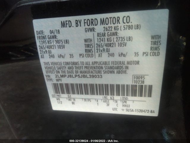 Photo 8 VIN: 2LMPJ8LP5JBL39033 - LINCOLN MKX 