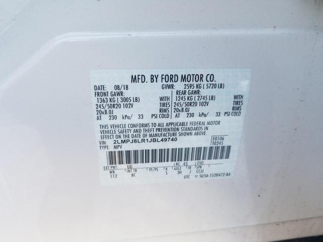 Photo 9 VIN: 2LMPJ8LR1JBL49740 - LINCOLN MKX RESERV 