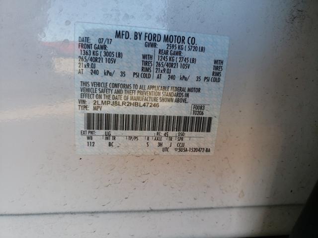 Photo 9 VIN: 2LMPJ8LR2HBL47246 - LINCOLN MKX RESERV 