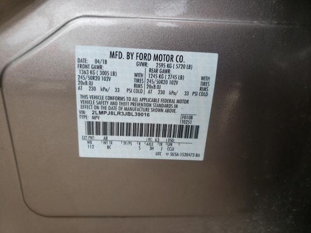 Photo 9 VIN: 2LMPJ8LR3JBL39016 - LINCOLN MKX RESERV 