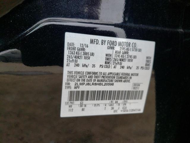 Photo 9 VIN: 2LMPJ8LR8HBL20598 - LINCOLN MKX RESERV 