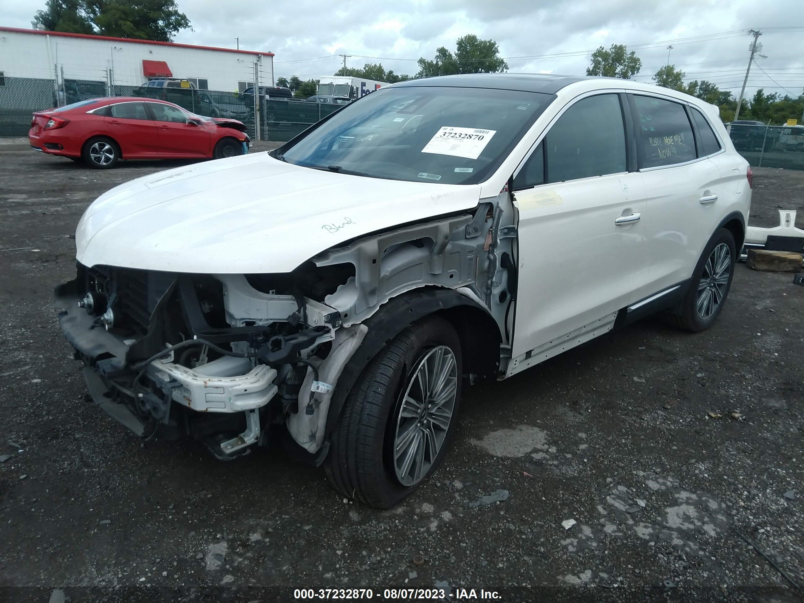 Photo 1 VIN: 2LMPJ9JR4GBL82619 - LINCOLN MKX BLACK 