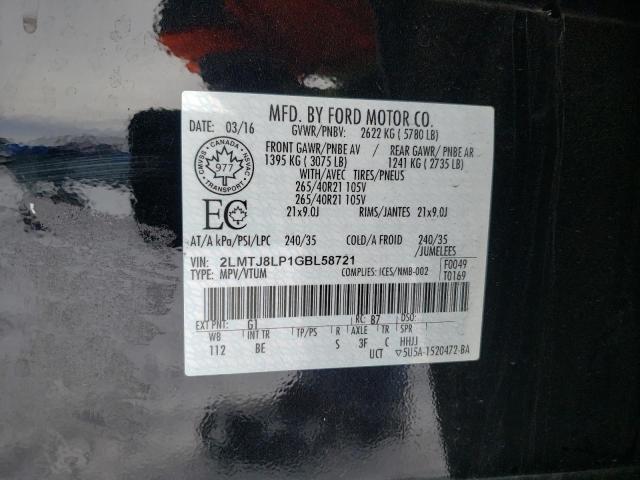 Photo 9 VIN: 2LMTJ8LP1GBL58721 - LINCOLN MKX RESERV 