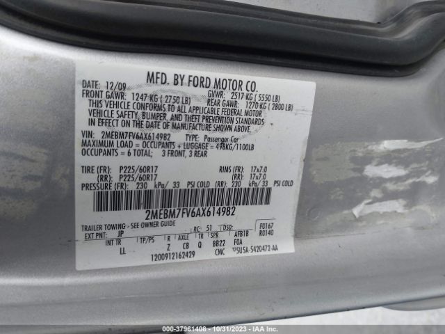 Photo 8 VIN: 2MEBM7FV6AX614982 - MERCURY GRAND MARQUIS 