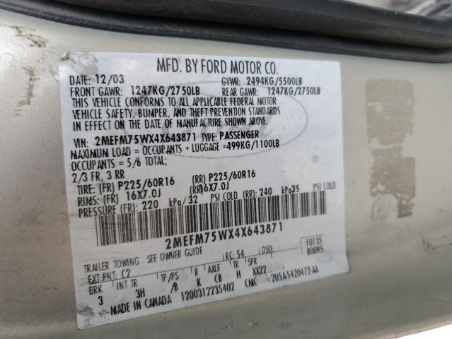 Photo 11 VIN: 2MEFM75WX4X643871 - MERCURY GRAND MARQ 