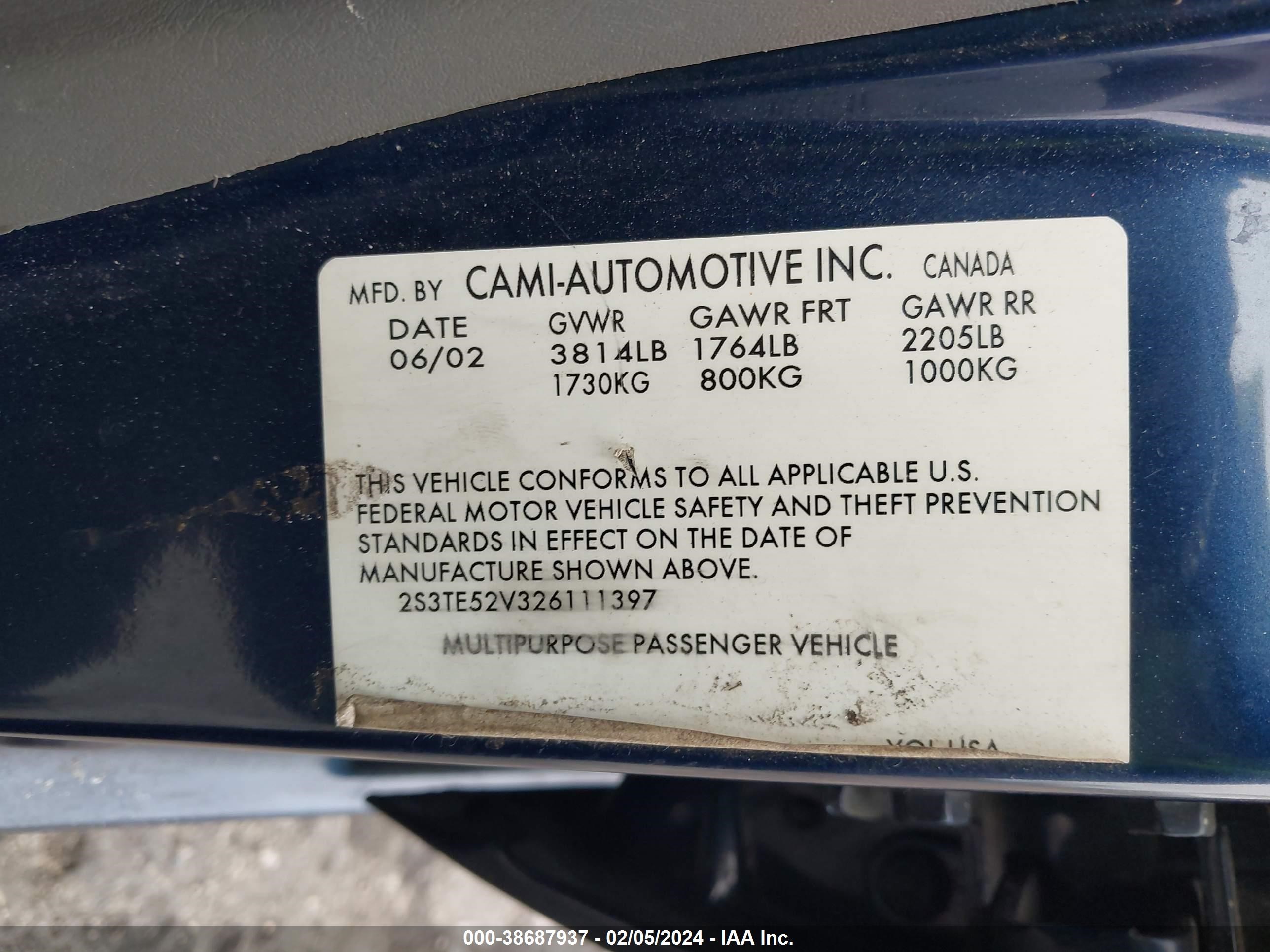 Photo 8 VIN: 2S3TE52V326111397 - SUZUKI VITARA 