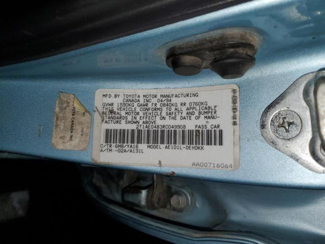 Photo 11 VIN: 2T1AE04B3RC049908 - TOYOTA COROLLA 