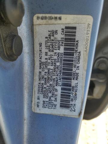 Photo 11 VIN: 2T1AE04B6SC088935 - TOYOTA COROLLA 