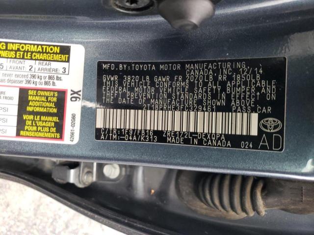 Photo 9 VIN: 2T1BPRHE3FC329461 - TOYOTA COROLLA EC 