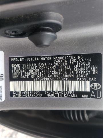 Photo 9 VIN: 2T1BPRHE5EC153219 - TOYOTA COROLLA EC 