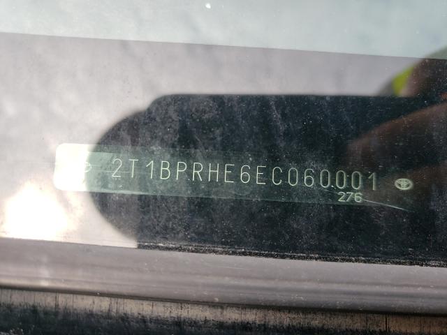 Photo 9 VIN: 2T1BPRHE6EC060001 - TOYOTA COROLLA EC 