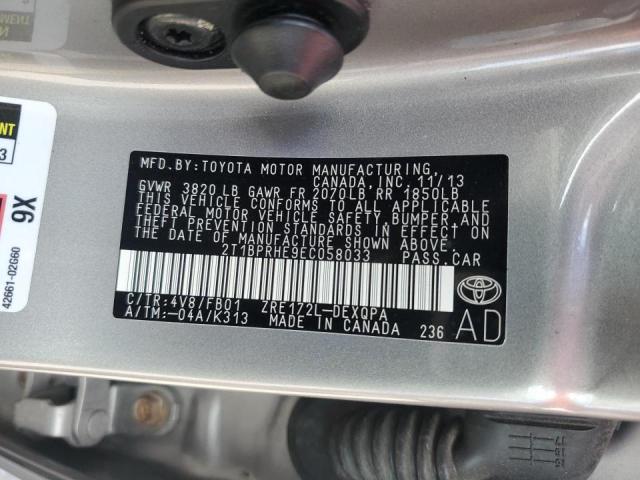 Photo 11 VIN: 2T1BPRHE9EC058033 - TOYOTA COROLLA EC 