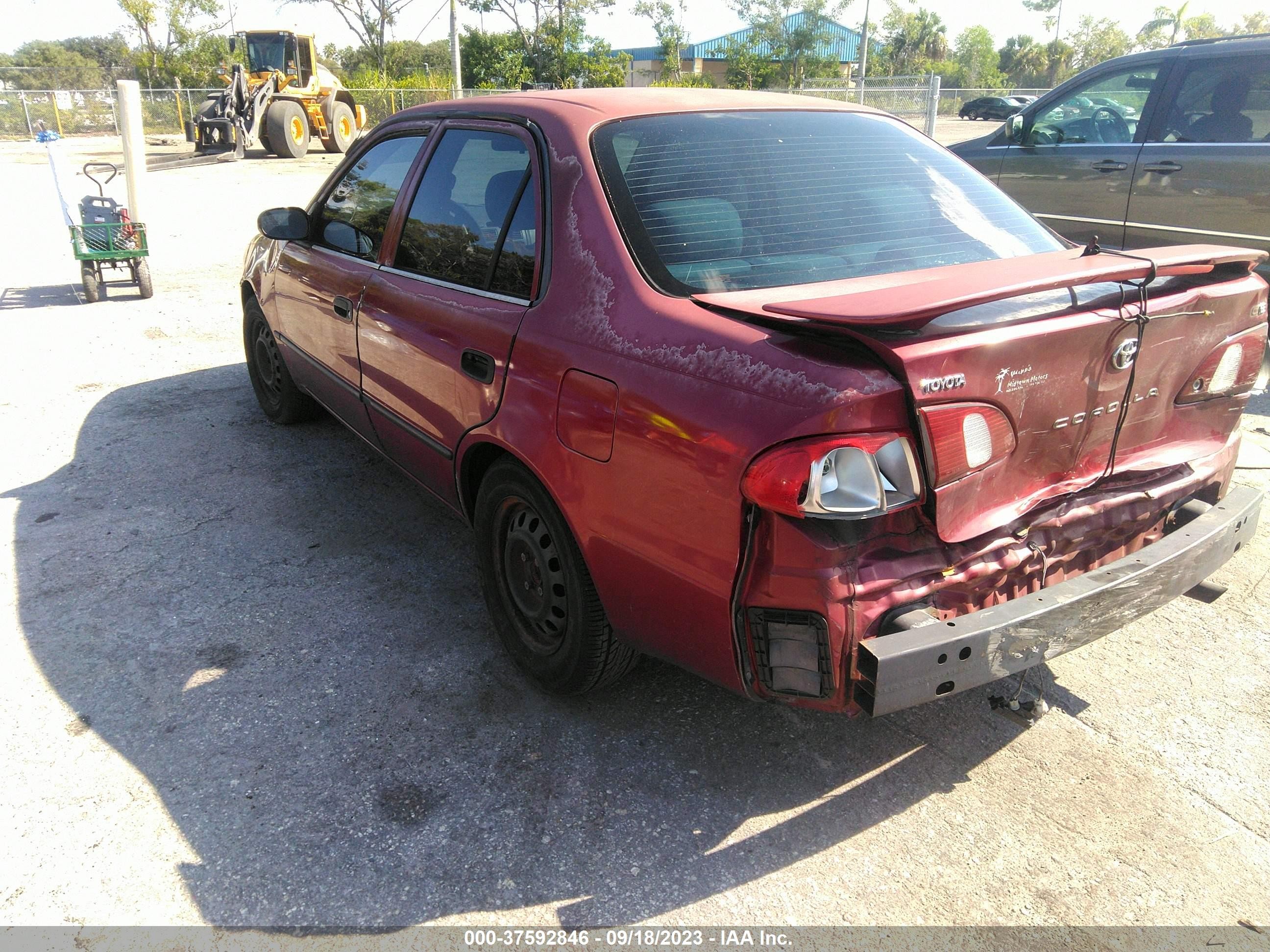 Photo 2 VIN: 2T1BR12E4XC176336 - TOYOTA COROLLA 