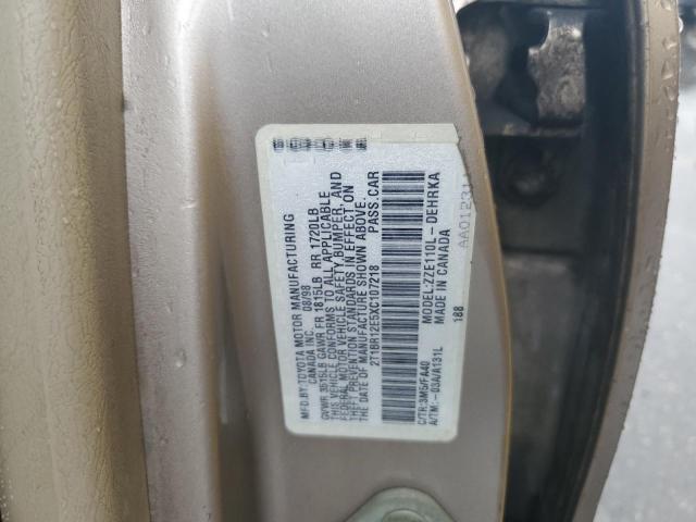 Photo 11 VIN: 2T1BR12E5XC107218 - TOYOTA COROLLA VE 