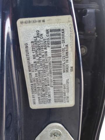 Photo 11 VIN: 2T1BR12E8WC098710 - TOYOTA COROLLA 