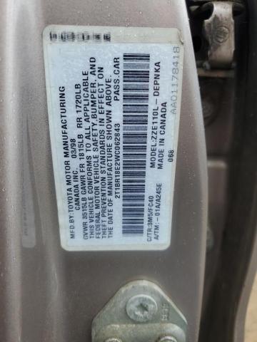 Photo 11 VIN: 2T1BR18E2WC062843 - TOYOTA COROLLA 