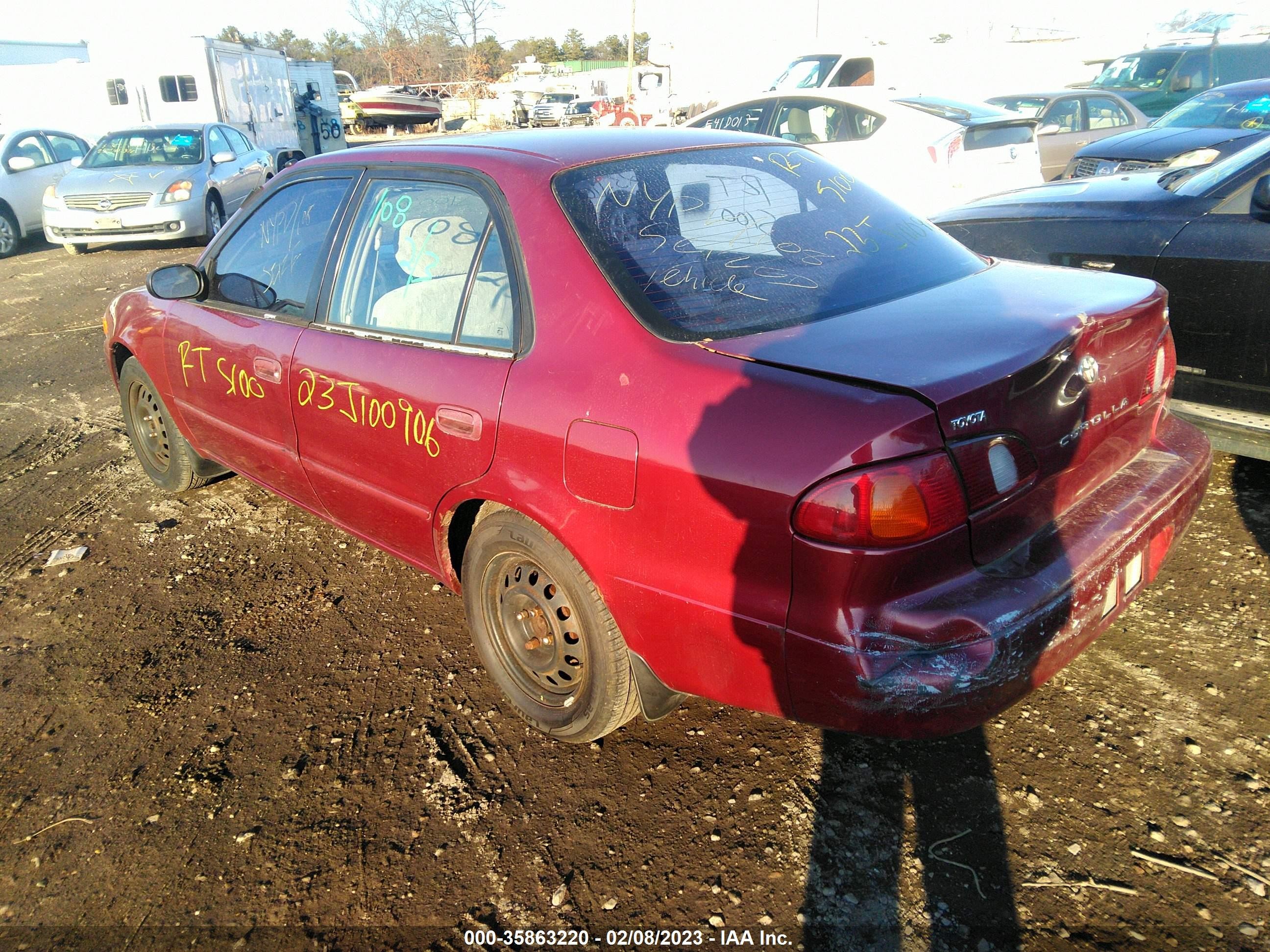 Photo 2 VIN: 2T1BR18E3YC287632 - TOYOTA COROLLA 