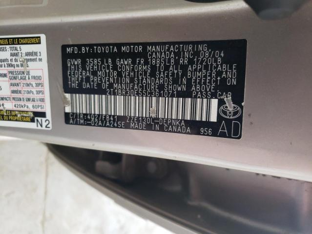 Photo 11 VIN: 2T1BR30E55C361071 - TOYOTA COROLLA 